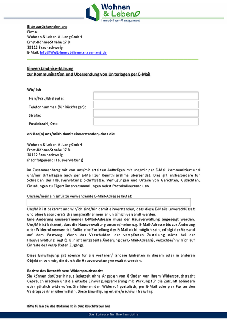 zur Korrespondenz via E-Mail